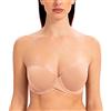 MELENECA Donna Push Up Reggiseno Senza Spalline Invisibile con Ferretto Cappuccino 2B