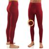 sesto senso Calzamaglia Lunga Uomo 100% Cotone Biancheria Intima Pantaloni Termici Funzionali L Bordeaux