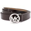 Michael Kors Cintura skinny da donna, 190 cm, accessorio alla moda elegante per l'uso quotidiano, Cioccolato, Large/X-Large