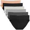 Intimate Portal Mutande Gravidanza Cotone Slip Pieghevoli Post Parto 6 Pack | Abbigliamento Premaman, Slip Maternità, Fodera 100% Chiaro Cotone, Fascia Elastica Morbida, Mutandine Comode & Traspirante