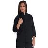 tessile astorino RICAMO 0 - Giacca Cuoco Donna Nera - Casacca Chef per Ristorante e Cucina - Bottoni Centrali - Made in Italy (M)