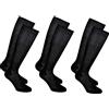 Infinity 12 Paia Calze Lunghe Uomo in 100% Cotone Filo di Scozia Pregiato Scatolate Made in Italy (Nero 12 Paia, 39-41)