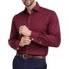 JANEO BRITISH APPAREL Nos Tibi Serviat U Janeo British Apparel, camicia a maniche lunghe da uomo, colore nero, vestibilità regolare (taglie dalla 46 alla 52). Polsino singolo e doppio, di Janeo British Apparel. Vestibilità ampia., Borgogna