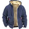 Generico Giubbotto Uomo Invernale Spesso Imbottito Parka Invernale Elegante Lavoro con Cappuccio Taglie Forti Casual Trend Zip Confortabile