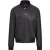 Infinity Leather Giubbotto Bomber Universitario MA-1 da Uomo in Morbida Pelle