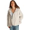Tommy Hilfiger Donna Parka Cotton Nylon Short con Cappuccio, Avorio (Ivory Petal), 46