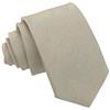 DQT Men's Plain Shantung Wedding Formal Slim Tie