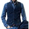 Generic Gilet per il tempo libero da uomo, estivo, da uomo, nero, 3 pezzi, nero, in tweed, stile vintage, per matrimonio, elegante, business, formale