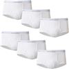 Hanes - Slip da Uomo, Taglia Grande, Alto, Senza Rialzo con Fascia in Vita Flessibile, Confezione da 7, Confezione da 6 - Assortiti, X-Large