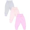 TupTam Pantaloni con Piedini da Neonato per Bambina, 3 Pezzi