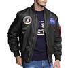 famesale Giacca Unisex con Stampa di personalità della NASA Casual Manica Corta Manica Lunga Felpa con Cappuccio Giacca Piumino