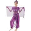 Generico Vestito Odalisca Bambina Ragazze Belly Dance Indianodel Costume Ballo InsiemiCarnevale Orientale Ragazzedanze del Ventre Vestiti Bambin Gonna Frange Ragazze Costume Bambina