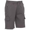 NSTF Bermuda Uomo Cotone Taglie Forti Fino alla 6XL Pantaloni Corti Cotone No Maxfort Tasconi (4XL, Grigio)