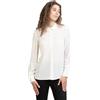 Posh Gear Donna Blusa de Seta Collettoseta 100% Seta, Bianco, XS