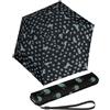 Knirps Ultra US.050 Slim Manual, ombrello tascabile ultra leggero e piatto, resistente alle tempeste, antivento, 21 cm, Cielo nero, 90 cm