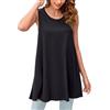 Enmain Magliette Tunica Donna a Maniche Corta Estiva Maglia Lunga Ampia Desigual Casual Blusa Camicia Scollo Tondo Floreale Paisley Elegante S-3XL