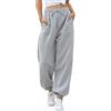Jhsnjnr Pantaloni della tuta da donna con fondo Cinch Pantaloni tinta unita a vita alta Baggy Joggers Lounge Pantaloni sportivi