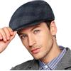 Wantonfy Berretto Piatto da Uomo Newsboy Berretto Baschi Scozzesi British Style Retro Coppola Cappello Strillone Paraorecchie Ivy Caps Invernale Auttuno