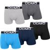 L&K Boxer da Uomo in Cotone, Confezione da 5, Taglia M-5XL, Neri, Multicolore, Modelli Fantastici, vestibilità Ampia, Senza fastidiose Etichette 11116UN 5XL