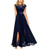 HAOLEI Vestito Donna Da Sera con Spalline Abito da Festa Scintillante a Trapezio Altalena Abito Da Donna Vintage Con Paillettes Anni '20 Con Frange Sexy Maniche Scollo A V Per Matrimoni Feste Cocktail