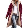 Generico Piumino Donna Lungo Invernale Parka Giacca Double Face Cappott con Cappuccio Leggero Antivento Trapuntato Giacca Taglie Forti Piumini Elegante Maniche Lunghe Imbottita Giubbotto (01,5XL)