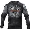 kewing Felpa con Cappuccio con Zip Viking Dragon Tattoo Felpa con Cappuccio Stampata in 3D Moda Maglione Casual Giacca a Maniche Lunghe Cappotto Top