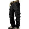 TDEOK Pantaloncini cargo da uomo Baggy Outdoor - Pantaloni da trekking da uomo estivi lunghi in cotone con 8 tasche, camouflage, traspiranti, pantaloni da escursionismo con gamba larga, pantaloni tattici da