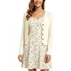 Enjyam Cardigan a Collo V per Donna Bolero Maniche Lunghe per Primavera Autunno