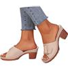 Generico Ciabatte Mare Donna, Sandali Donna Estive Eleganti Tacco Plateau Ciabatte Comodi Sandalo Antiscivolo con Punta Aperta in Pelle Traspiranti Piscina Mare da Spiaggia Casual Ortopediche