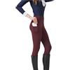 GIYXHU Pantaloni da Equitazione Pantaloni da Equitazione Primaverili ed Estivi Donna, in Maglia, Elasticizzati, Aderenti, in Silicone, Traspiranti(Red,M)