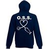 le herisson Felpa Cappuccio OSS O.S.S. STETOSCOPI sanità Abiti Lavoro Nurse Personalizzabile Regalo COLLEGA Amica