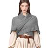 CAMDOM Sciarpa Invernale da Donna Calda Medievale Vintage Lavorata a Maglia Accogliente Scialle Avvolgente Regalo per la Festa della Mamma Maglione Sciarpe Triangolari Mantello