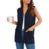 Wiwclo Womens 2024 Lightweight 3/4 Sleeve Cardigans for Women Dressy Casual Draped Shrug Tie Front Cardigan High Low Hem