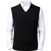 Btmpmcs Gilet Maglione Senza Maniche da Uomo Pullover in Maglia di Lana con Scollo a V Classico Panciotto Cardigan Canotte Smanicato Pullunder per Autunno Inverno