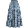 Generico Gonne Lunghe Estive Donna Linea A Elastico in Vita - Moda Donna 2026 Gonna Slim Fit Traspirante Leggeri Caratteristico, Gonne Spiaggia Vacanze Festa