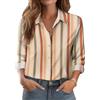 Zeagoo Camicia Donna Elegante Lunga Blusa Manica Primavera Estate Fiore Collo Alto Bluse Button-Down Senza Stiro Camicia Business Multicolore S
