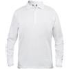 Clique Clothing, polo da uomo a maniche lunghe, in cotone, taglio classico, peso medio White Small