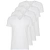 RAGNO 4 T-Shirt Intime Uomo Camiciola Cotone Manica Corta SCOLLOV Sport Art. 601418 Bianca Grigia Nera dalla 3 alla 7 (Bianco, 4)