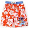 Disney Costumi da bagno Lilo & Stitch Costume da bagno per ragazzi con protezione dalle eruzioni cutanee Costume da bagno per bambini con fodera a compressione corta arancione pantaloncini da bagno