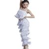 Generico Vestiti da ballo bambina-Vestito da Balletto Bambina Costume di Danza Senza Maniche Abito Ballo Lirico Contemporaneo Body Ginnastica Vestito Pattinaggio Artistico