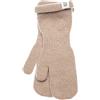 KNITAS Guanti a maglia monostrato in lana per neonati bambini I guanti invernali caldi a maglia per ragazzi e ragazze 3-4 anni I comodi guanti morbidi di colore beige - taglia 4-5