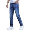 Generisch Jeans cargo da uomo jogger, pantaloni cargo elasticizzati, skinny, slim fit, pantaloni in denim, moderni, jeans chino, con bottoni, chiusura lampo, gamba dritta, pantaloni alla moda per il tempo