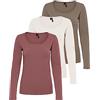 Vero Moda Vmmaxi My LS Soft Uneck Ga Noos Maglia a Maniche Lunghe Donna (Pacco da 1)