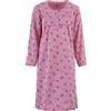 Zeitlos Camicia da notte da donna, termica, a maniche lunghe, tinta unita, Colore: rosa., M
