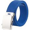 Dcvmvmn Cinture di tela casual unisex cintura da allenamento all'aperto cintura da uomo e donna in tela cintura, Blu, 105CM