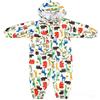 mama stadt Tuta Impermeabile per Bambini, Completo Antipioggia Tuta Pioggia Bambino Bambina Cappotto Antipioggia Tuta Integrale Impermeabile, Giallo/L (5-7 anni)