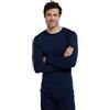Mountain Warehouse Merino Maglia Termica Uomo A Manica Lunga Antisudore Invernale, Maglia Intima Uomo Elasticizzata per Sport, Maglia Tecnica Uomo da Trekking E Montagna Blu Navy S