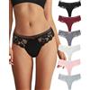 Levao Confezione da 6 Perizoma da Donna Intimo in Cotone da Donna Set Sexy Mutande da Donna Slip Senza Cuciture in Pizzo Perizoma da Donna Confezione Multipla S-XL