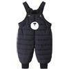 Generisch Salopette da sci per bambini, senza maniche, con chiusura lampo, per l'inverno, caldo, per bambini e ragazzi