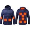 Generico Giubbotto Riscaldata per Uomo Donna Giacca Elettrico Riscaldato con USB Invernale con 11-17 Zone di Riscaldamento a Doppi Controlli Cappotto con Cappuccio Invernale per Trekking e Campeggio